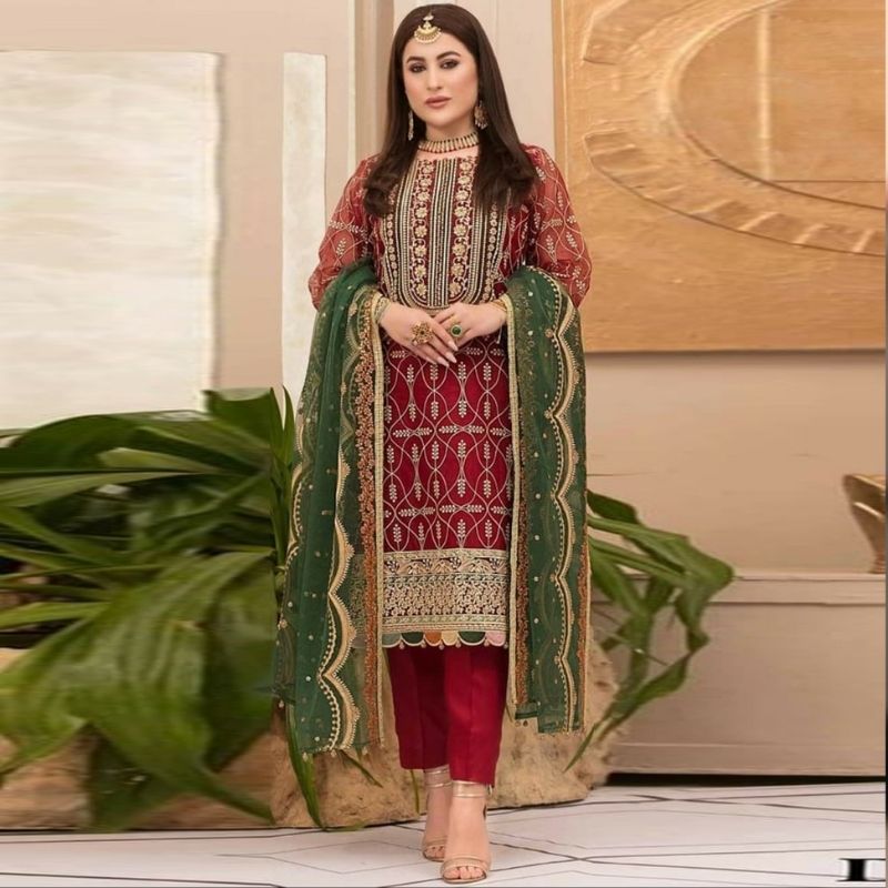 Indian Semi-Stitched Weightless Soft Georgette Salwar Kameez For Women - SK66